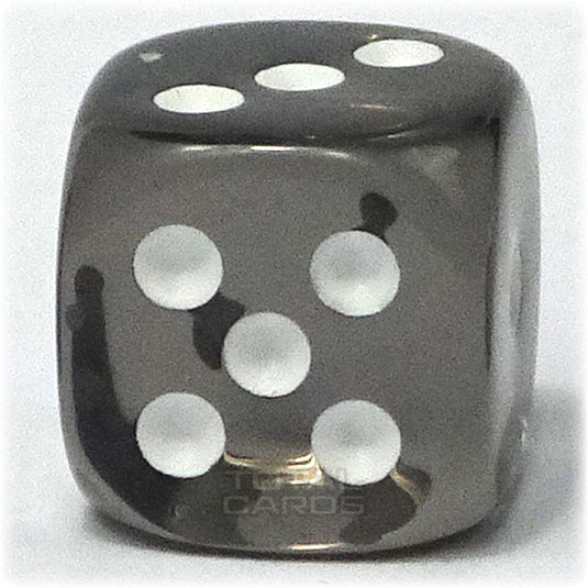 Chessex - Translucent 12mm D6 - Smoke w/White