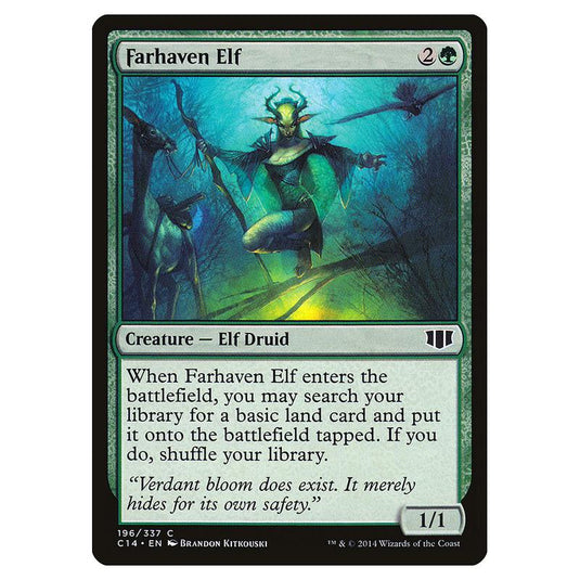 Magic The Gathering - Commander 2014 - Farhaven Elf - 196