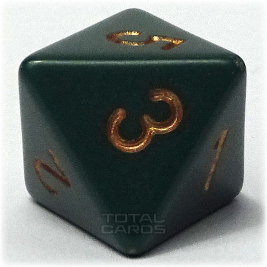 Chessex - Opaque 16mm D8 - Dusty Green w/Gold