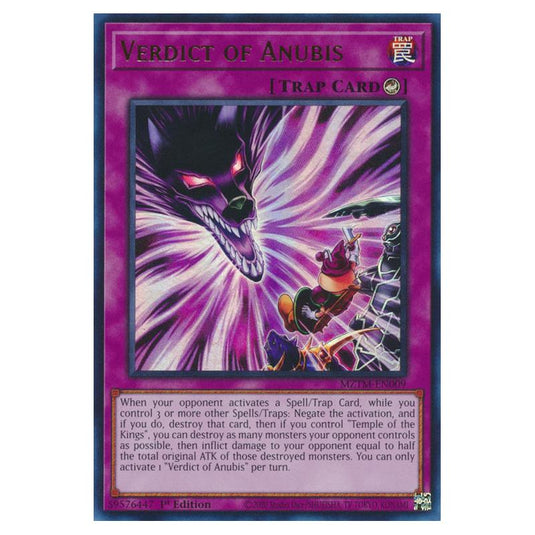 Yu-Gi-Oh! - Maze of the Master - Verdict of Anubis (Ultra Rare) MZTM-EN009