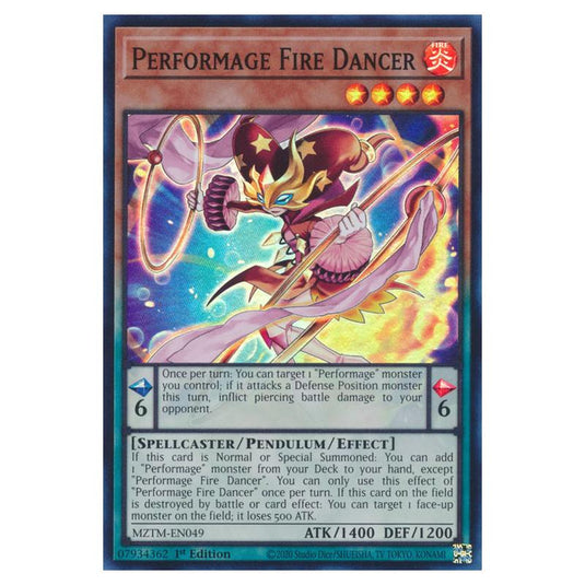 Yu-Gi-Oh! - Maze of the Master - Performage Fire Dancer (Super Rare) MZTM-EN049