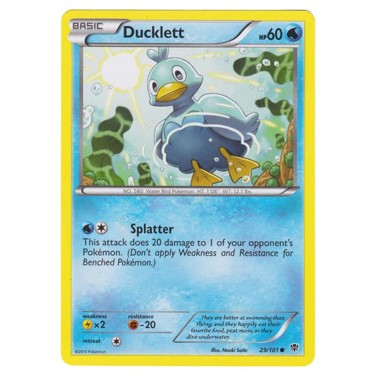 Pokemon - Black & White - Plasma Blast - Ducklett - 29/101