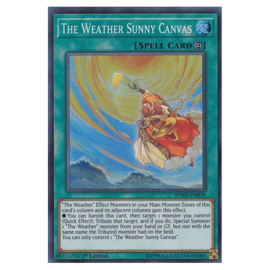 Yu-Gi-Oh! - Spirit Warriors - The Weather Sunny Canvas (Super Rare) SPWA-EN039