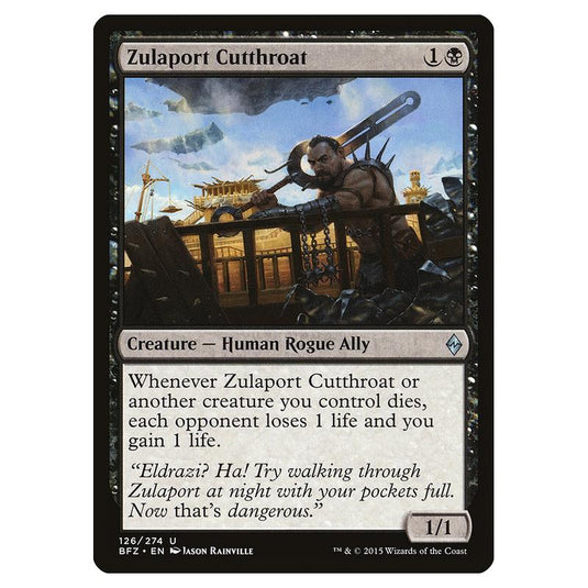 Magic The Gathering - Battle For Zendikar - Zulaport Cutthroat - 126/274 (Foil)