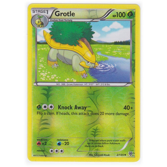 Pokemon - Black & White - Plasma Storm (Reverse Holo) - Grotle - 2/135