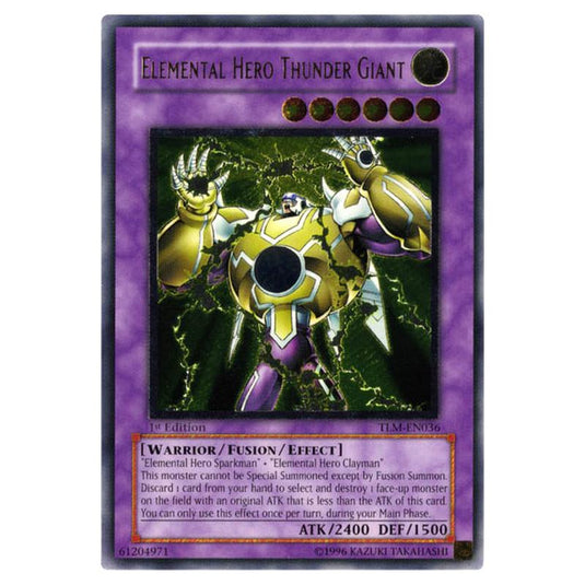 Yu-Gi-Oh! - The Lost Millennium - Elemental HERO Thunder Giant (Ultimate Rare) TLM-EN036