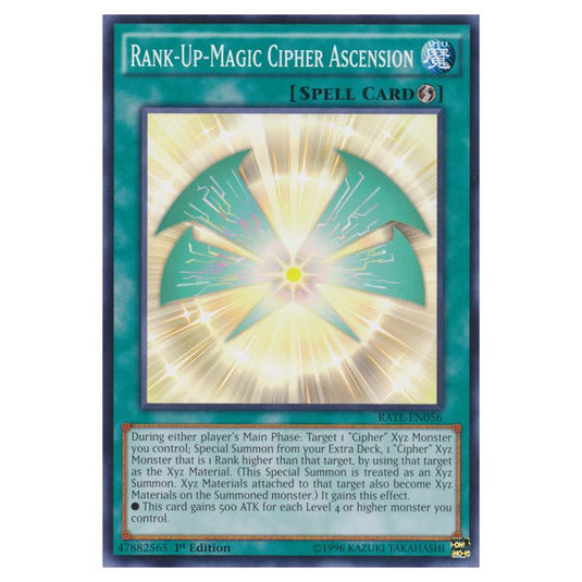 Yu-Gi-Oh! - Raging Tempest - Rank-Up-Magic Cipher Ascension (Common) RATE-EN056