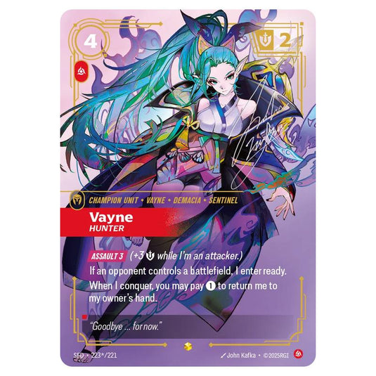 Riftbound: League of Legends TCG - Spiritforged - Vayne - Hunter - 223s/221