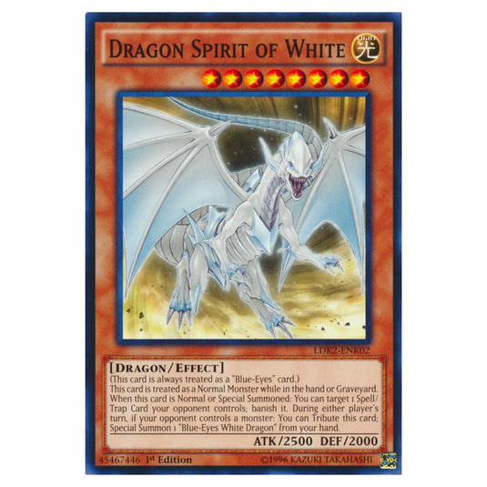 Yu-Gi-Oh! - Legendary Decks II - Dragon Spirit of White (Common) LDK2-ENK02