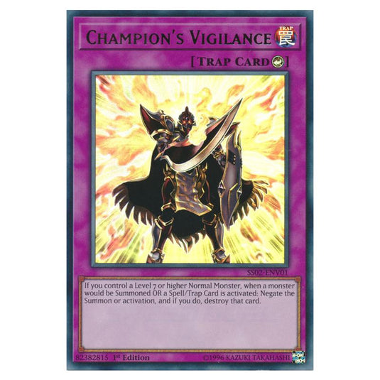 Yu-Gi-Oh! - Speed Duel Starter Decks - Duelists of Tomorrow - Champion\'s Vigilance (Ultra Rare) SS02-ENV01