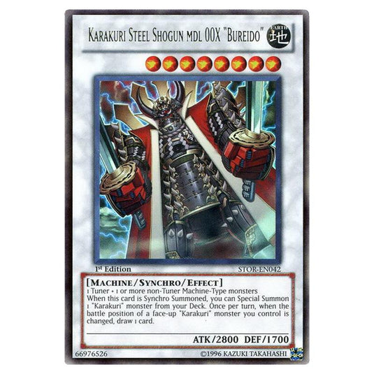 Yu-Gi-Oh! - Storm of Ragnarok - Karakuri Steel Shogun mdl 00X \"Bureido\" (Ultra Rare) STOR-EN042