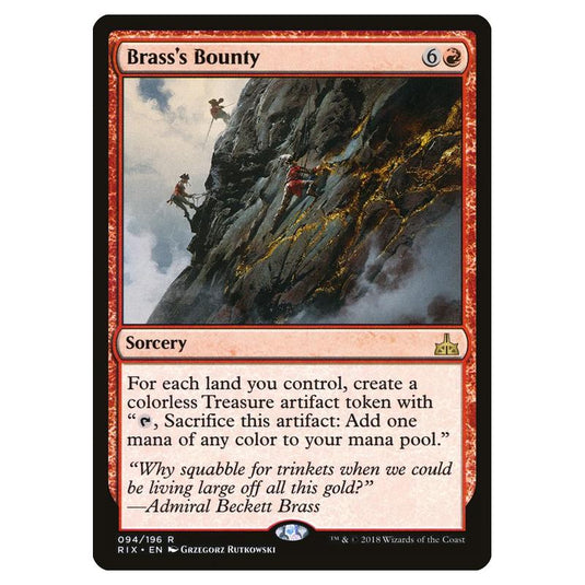 Magic The Gathering - Rivals Of Ixalan - Brass\\'s Bounty - 94/196