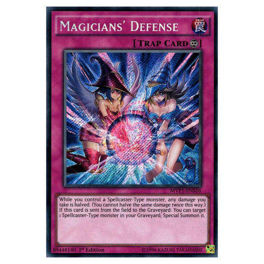 Yu-Gi-Oh! - Yu-Gi-Oh! The Dark Side of Dimensions Movie Pack Secret Edition - Magicians' Defense (Secret Rare) MVP1-ENS28