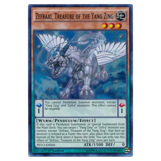 Yu-Gi-Oh! - Pendulum Evolution - Zefraxi, Treasure of the Yang Zing (Super Rare) PEVO-EN046