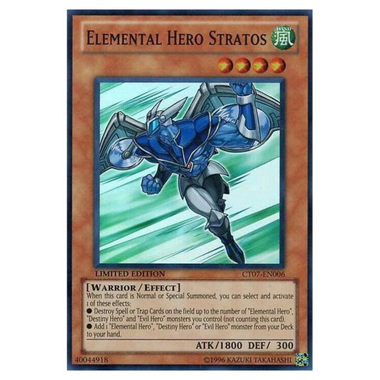 Yu-Gi-Oh! - Collectible Tins 2010 Wave 1 - Elemental HERO Stratos (Super Rare) CT07-EN006