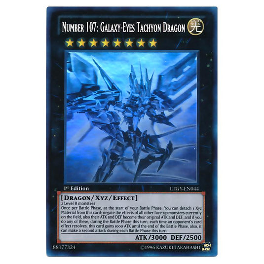 Yu-Gi-Oh! - Lord of the Tachyon Galaxy - Number 107: Galaxy-Eyes Tachyon Dragon (Ghost Rare) LTGY-EN044