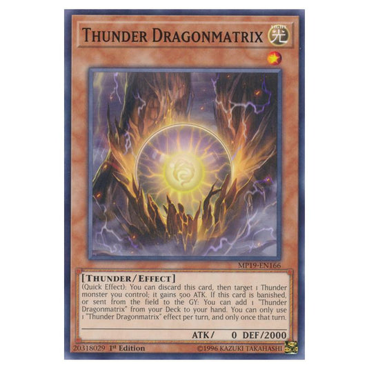 Yu-Gi-Oh! - 2019 Gold Sarcophagus Tin Mega Pack - Thunder Dragonmatrix (Common) MP19-EN166