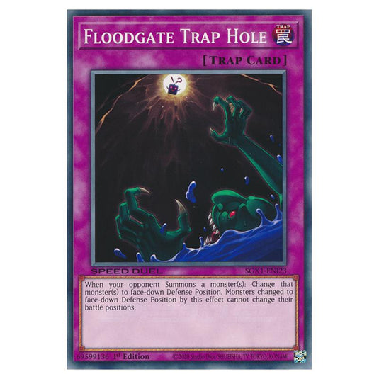 Yu-Gi-Oh! - Speed Duel GX - Duel Academy Box - Floodgate Trap Hole (Common) SGX1-ENI23