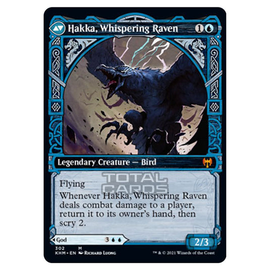 Magic The Gathering - Kaldheim - Alrund, God of the Cosmos // Hakka, Whispering Raven - 302/285