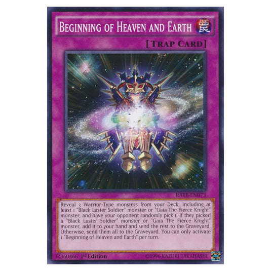 Yu-Gi-Oh! - Raging Tempest - Beginning of Heaven and Earth (Common) RATE-EN073