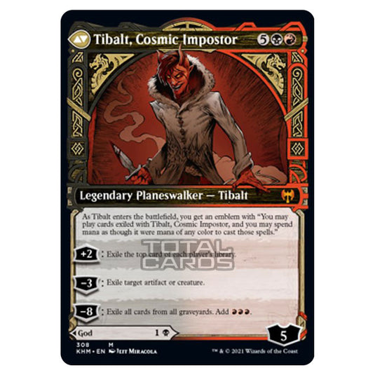 Magic The Gathering - Kaldheim - Valki, God of Lies // Tibalt, Cosmic Impostor - 308/285
