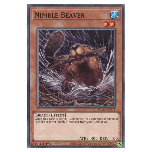 Yu-Gi-Oh! - Egyptian God Deck - Obelisk the Tormentor - Nimble Beaver (Common) EGO1-EN018