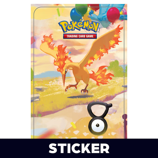 Pokemon - 30th Celebration - Mini Tin - Day - Moltres - Sticker