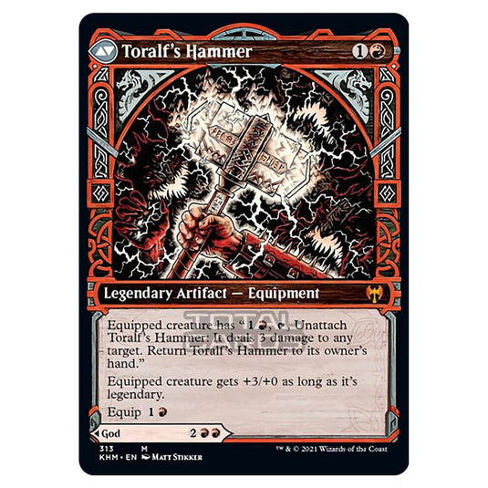 Magic The Gathering - Kaldheim - Toralf, God of Fury // Toralf's Hammer - 313/285