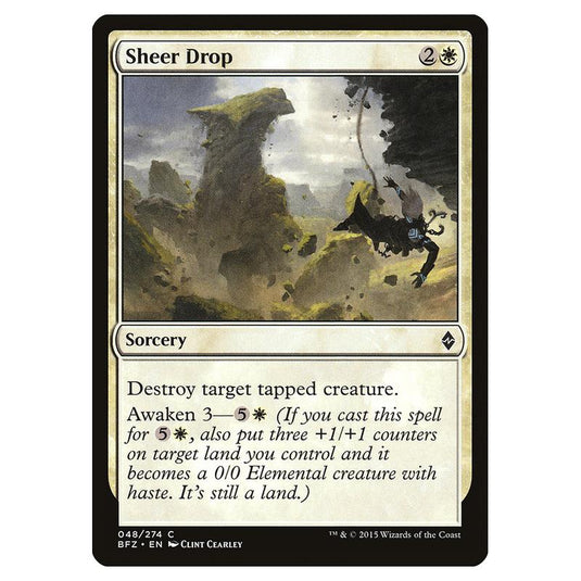 Magic The Gathering - Battle For Zendikar - Sheer Drop - 48/274