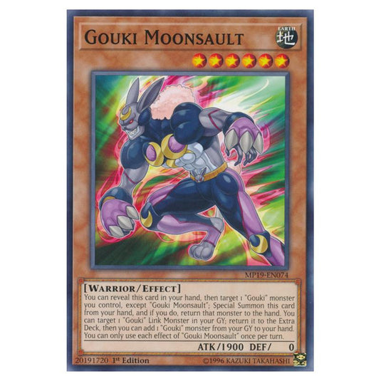 Yu-Gi-Oh! - 2019 Gold Sarcophagus Tin Mega Pack - Gouki Moonsault (Common) MP19-EN074