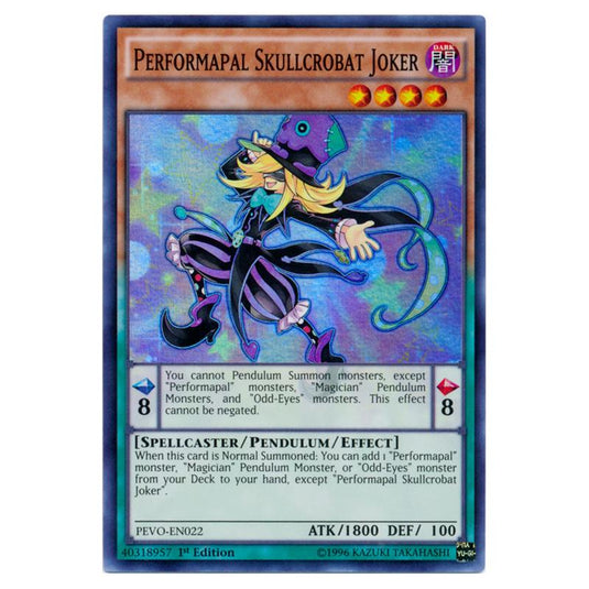 Yu-Gi-Oh! - Pendulum Evolution - Performapal Skullcrobat Joker (Super Rare) PEVO-EN022