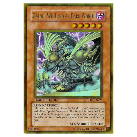Yu-Gi-Oh! - Gold Series - Goldd, Wu-Lord of Dark World (Gold Rare) GLD1-EN024