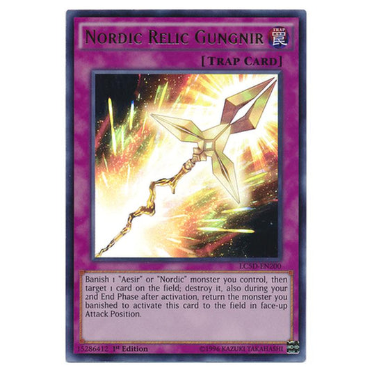 Yu-Gi-Oh! - Legendary Collection 5D's Mega Pack - Nordic Relic Gungnir (Ultra Rare) LC5D-EN200