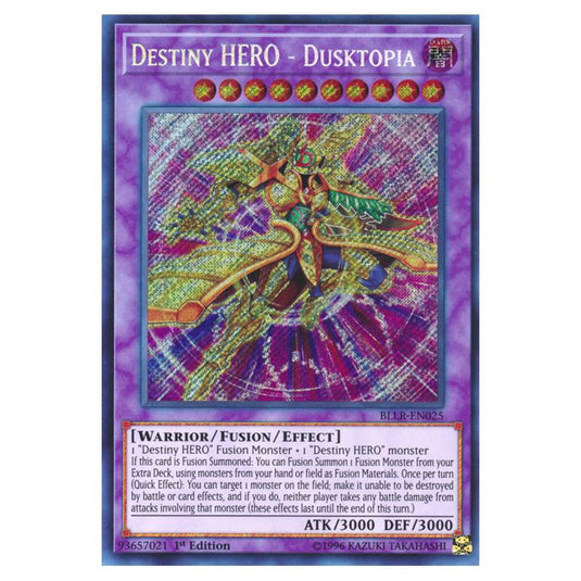 Yu-Gi-Oh! - Battles of Legend - Light's Revenge - Destiny HERO - Dusktopia (Secret Rare) BLLR-EN025