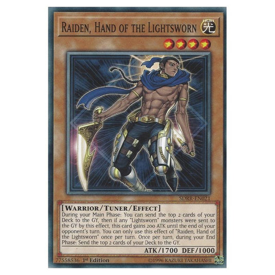 Yu-Gi-Oh! - Structure Deck - Rokket Revolt - Raiden, Hand of the Lightsworn (Common) SDRR-EN021