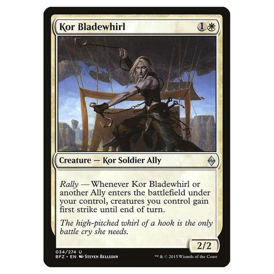 Magic The Gathering - Battle For Zendikar - Kor Bladewhirl - 34/274