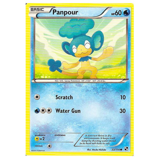Pokemon - Black & White - Panpour 33/114