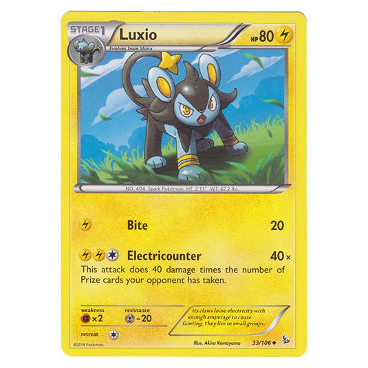 Pokemon - XY - Flashfire - Luxio - 33/106