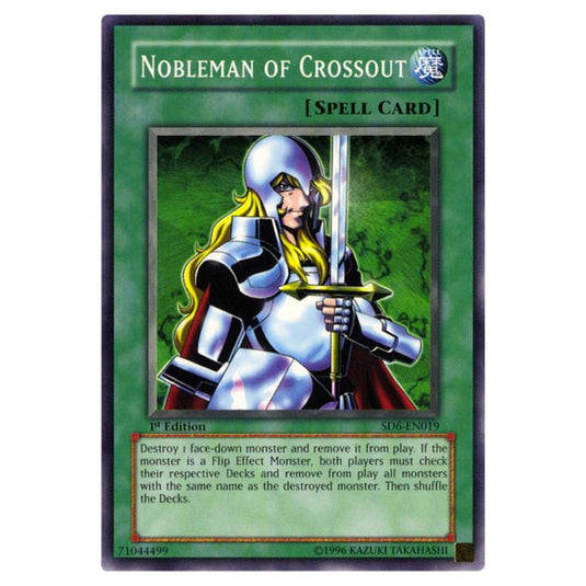 Yu-Gi-Oh! - Structure Deck - Spellcaster's Judgment - Nobleman of Crossout (Common) SD6-EN019
