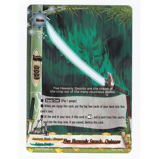 Future Card Buddyfight - Drums Adventures - Five Heavenly Swords, Onimaru - 34/105