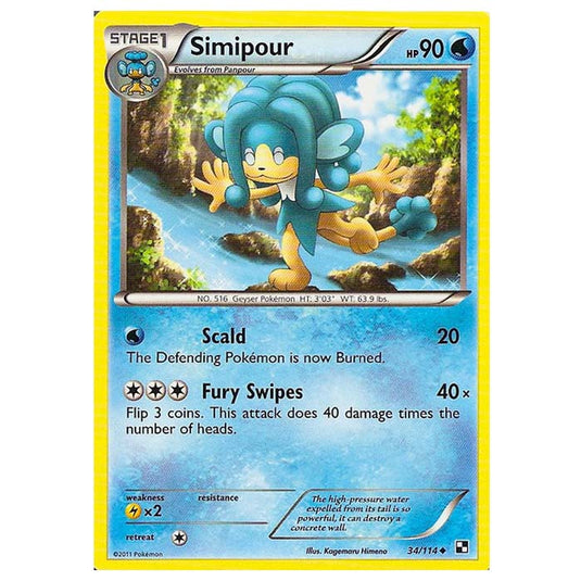 Pokemon - Black & White - Simipour 34/114