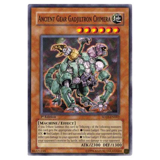 Yu-Gi-Oh! - Structure Deck - Machine Re-Volt - Ancient Gear Gadjiltron Chimera (Common) SD10-EN002