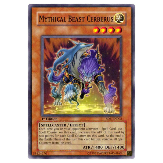 Yu-Gi-Oh! - Structure Deck - Spellcaster's Judgment - Mythical Beast Cerberus (Common) SD6-EN002