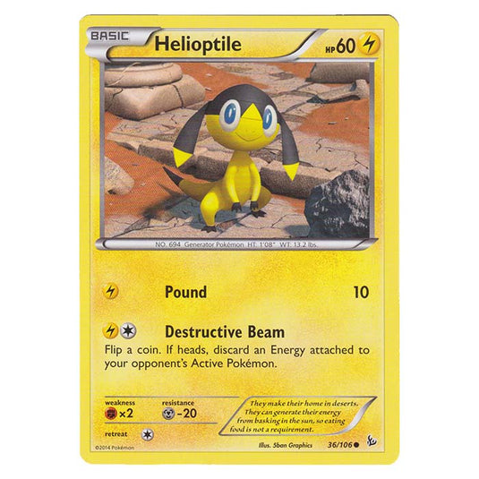 Pokemon - XY - Flashfire - Helioptile - 36/106