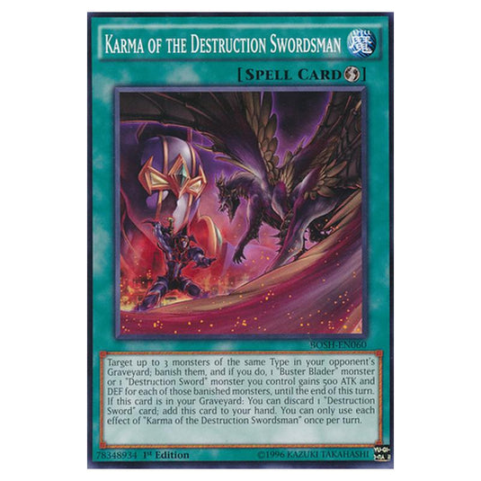 Yu-Gi-Oh! - Breakers of Shadow - Karma of the Destruction Swordsman (Common) BOSH-EN060