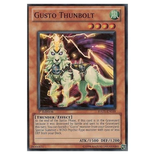Yu-Gi-Oh! - Hidden Arsenal 5 - Steelswarm Invasion - Gusto Thunbolt (Super Rare) HA05-EN039