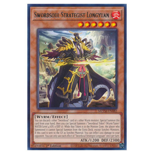 Yu-Gi-Oh! - Maze of the Master - Swordsoul Strategist Longyuan (Rare) MZTM-EN082