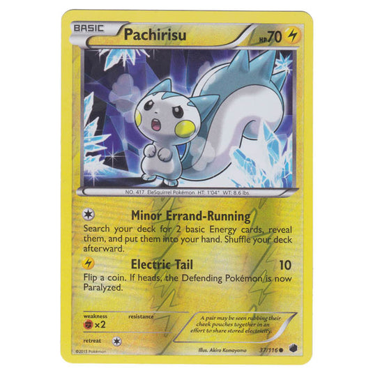 Pokemon - Black & White - Plasma Freeze - (Reverse Holo) Pachirisu - 37/116