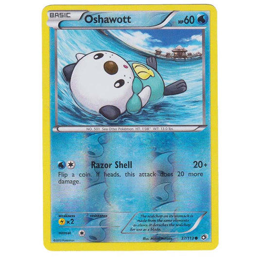 Pokemon - Black & White - Legendary Treasures - (Reverse Holo) Oshawott - 37/113