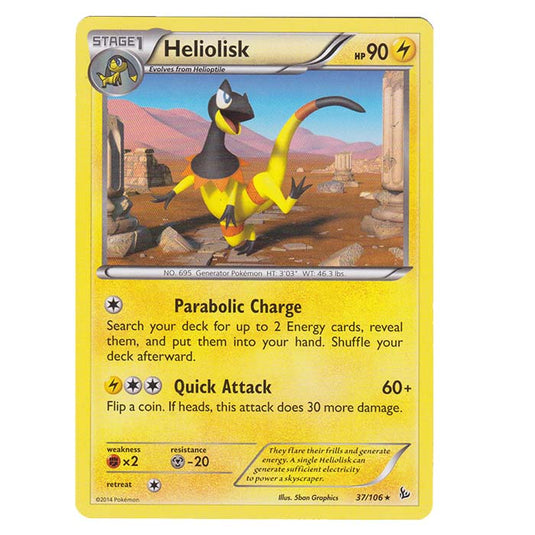 Pokemon - XY - Flashfire - Heliolisk - 37/106